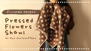 EN [Finished Object] Pressed Flowers Shawl by Amy Christoffers