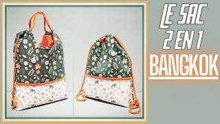 Beginner #DIY tutorial: Quickly and easily sew the 2 in 1 handbag / backpack #BANGKOK 🥰