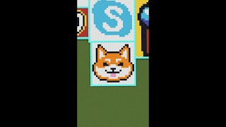 Minecraft satisfying Shiba Inu logo #64: #minecraft​ #satisfying #shiba