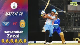 APLT20 2018 M14: Hazratullah Zazai hits 6 Sixes vs Balkh Legends - Afghanistan Premier League T20