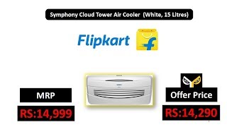 Symphony Cloud Tower Air Cooler  (White, 15 Litres)