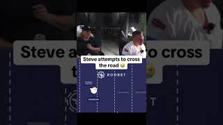 Steve attempts to cross the road #roobet #onlinecasino #777 #cardgames #blackjack #gamble #casino