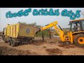 tipper truck stuck in mud || over loaded tipper rescue || tipper stuck in mud road helping jcb