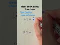 Floor and Ceiling Functions #Shorts #math #maths #mathematics #education #learn #learning #study