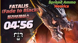 [MHWI][04:56] Fade to Black fatalis HBG SOLO TA, 전설의 흑룡 솔플 TA영상