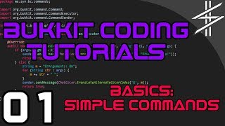 Bukkit Coding Tutorials 01 | Basics: Simple Commands
