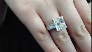 big radiant engagement ring