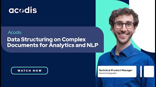 Data Structuring on Complex Documents for Analytics & NLP | Acodis