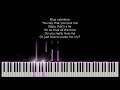 blue valentine nessa barrett original key karaoke piano instrumental cover with lyrics