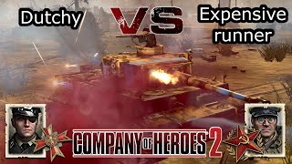 Coh2 1v1 | Dutchy vs Expensive runner | Inch by inch