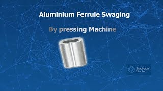 Swaging 8 shape ferrule by machine