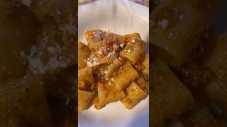 PACCHERI PASTA WITH MEAT SAUCE  #shorts #food #cooking #2023 #subscribe