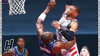 Russell Westbrook Puts Bismack Biyombo on a Poster - Hornets vs Wizards | March 30, 2021