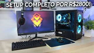 Setup Gamer COMPLETO! (R$2800) RODA MUITOS JOGOS E EDIÇÃO ATUALIZADO PRA 2020!