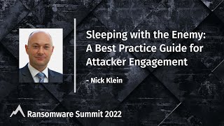 Sleeping with the Enemy: A Best Practice Guide for Attacker Engagement