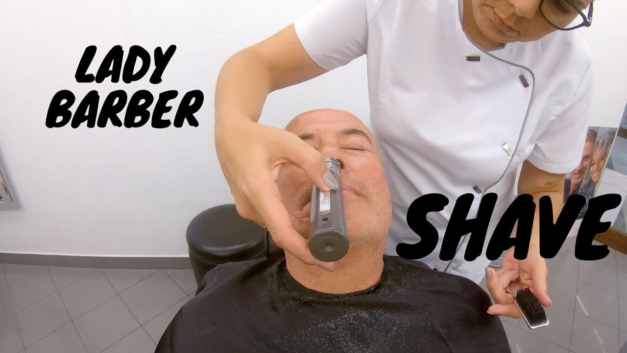 Smooth Shave - Lady Barber - YouTube