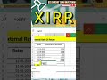 What is XIRR? | XIRR Calculation In Excel Sheet For Mutual Funds #shorts