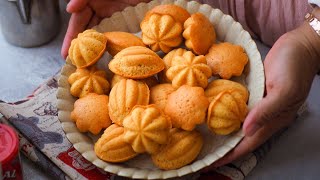 How to make Kuih Bahulu Recipe | ডিমের স্পঞ্জ কেক | 烤鸡蛋糕 #easyrecipe #eggcakes