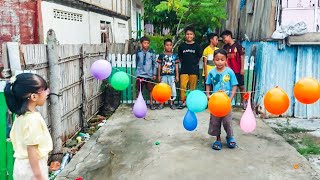 Outdoor Bukan di Playground, Belajar Warna Balon | Meletuskan Balon Air
