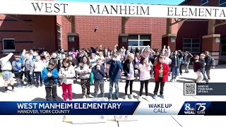 West Manheim Elementary School share a Wake Up Call for WGAL News 8 Today