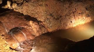 inside Harrison's Cave on Barbados