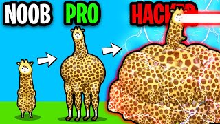 NOOB vs PRO vs HACKER In I AM GIRAFFE! (WEIRDEST APP GAME EVER!)