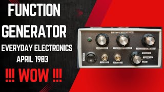 Everyday Electronics - Let's Build a Function Generator - April 1983