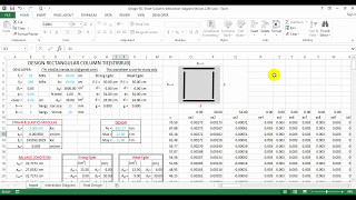 Estimate and Design RC Column by MS Excel part02 Analysis and Design