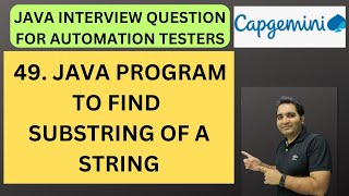49. Java Program to Find Substrings of a String | Java Interview | RD Technical Learning