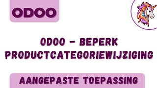 Odoo - Beperk productcategoriewijziging #odoo