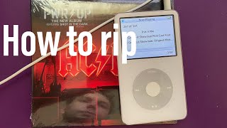 How to rip CD's to itunes