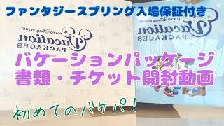 ディズニーから届いたバケーションパッケージの書類開封動画✨