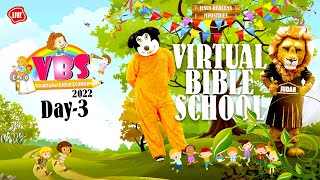 🔴🅻🅸🆅🅴 || Virtual Bible School - 2022 (VBS) - Day 3 | Jesus Redeems | June 08, 2022