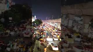 #hyderabad night view🌆🌃#traffic