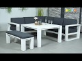 Plaza Lounge Dining Set Mat Wit - Merk Garden Impressions