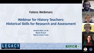 Webinar for History Teachers: Historical Skills for Research and Assessment