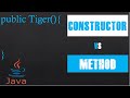 Constructors vs. Methods in Java | Coding With Tre'