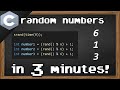 C random numbers 🎲