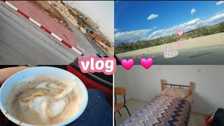 إقامة المدرسة العليا للذكاء الاصطناعي (الإقامة +الغرفة + رحلة الطريق )☕💻|travel vlog 🌳🌳