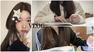 [VLOG 🧸] 천천히 흘러가는 하루 | 07 | 학생브이로그 | 공부브이로그 | #국풀나라샤 | #고등비문학 | #고등문학 | #수능국어 | 예비 고3