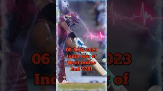 Memory 🏏🇮🇳| India tour of West Indies 2023 | 2nd t20 match | #short #highlights #cwc23 final