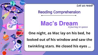 GRADE 4-5 Reading Comprehension Practice I Mac's Dream I  Let Us Read! I with Teacher Jake