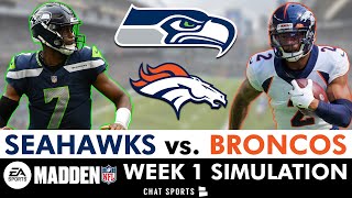 Seahawks vs. Broncos Simulation Watch Party For NFL Season | Seahawks Week 1 (Madden 25 Rosters)