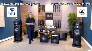 Trải Nghiệm 2 Subwoofer Top Đầu JL Fathom F113V2 VS REL Carbon Special - Tham Chiếu Focal Scala EVO