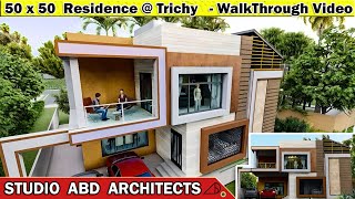 Trichy 50X50 4BHK Residence | Simple Walk Through Video | STUDIO ABD ARCHITECTS Trichy