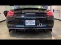 porsche 981 cayman s with soul valved exhaust