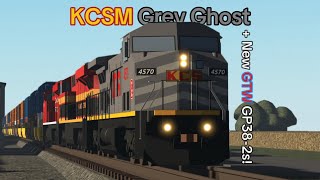 New KCS Locomotive! KCSM Grey Ghost \u0026 GTW GP38-2s in Southline District!