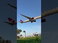 Virgin Atlantic Airbus A350-1000 landing at lax airport