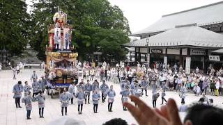 成田祇園祭り2013年 一日目　成田山大本堂前　総踊り　成田山の山車出発（４）