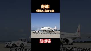 横番奇跡的に1機もいなかった駐機場